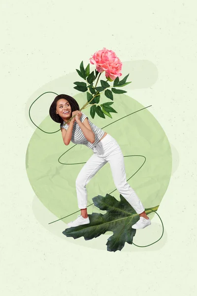 Verticaal Beeld Internationale Vrouw Dag Concept Vakantie Collage Van Jong — Stockfoto