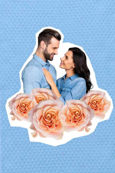 Collage Von Schönen Frischen Blumen Collage Haufen Internationalen Frauentag Familie — Stockfoto