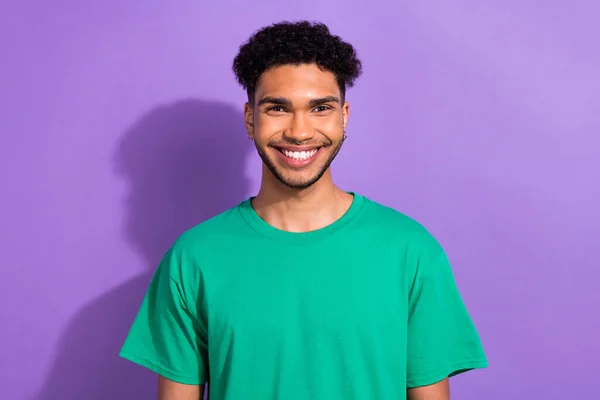 Retrato Bonito Jovem Cara Cara Pessoa Branqueamento Branco Dentes Desgaste — Fotografia de Stock