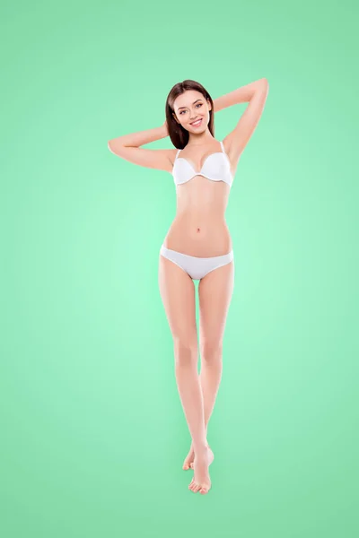 Canlılık Mükemmel Saf Temiz Temizlemek Hijyen Düz Beyazlatma Bikini Underlinen — Stok fotoğraf