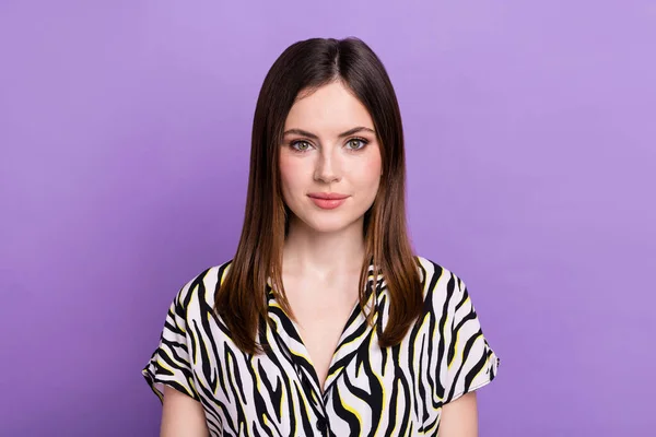 Photo Charming Pretty Stunning Lady Wear Glamour Retro Zebra Shirt — Stock Photo, Image