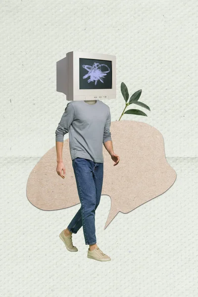 Foto Van Toekomstige Moderne Kunstmatige Intelligentie Collage Concept Van Headless — Stockfoto