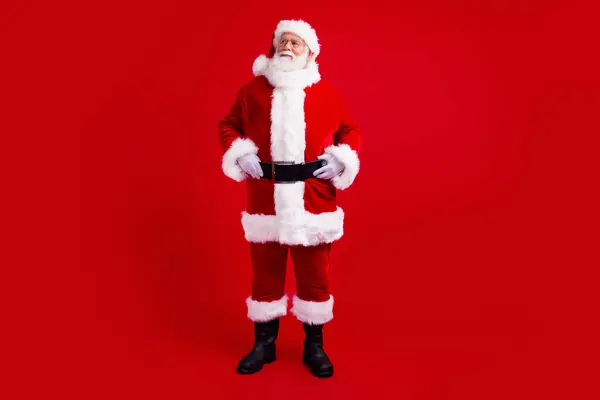 Foto Longitud Completa Buen Humor Santa Claus Charcter Hadas Buscar — Foto de Stock