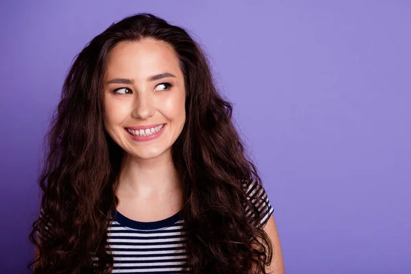 Portret Van Jong Prachtig Gelukkig Mooi Vriendin Tand Glimlach Ziet — Stockfoto