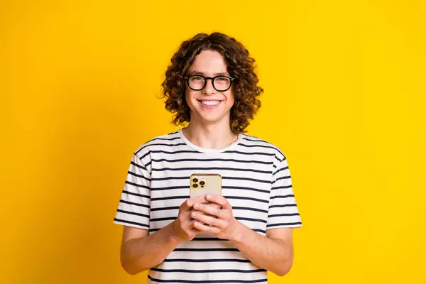 Photo Portrait Nice Teenager Man Instagram Twitter Facebook Telegram Wear — Stock Photo, Image