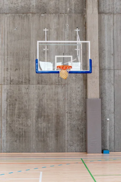 stock image backboard for basketball in the sports hall