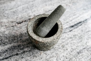 Baharat öğütmek için granit harç