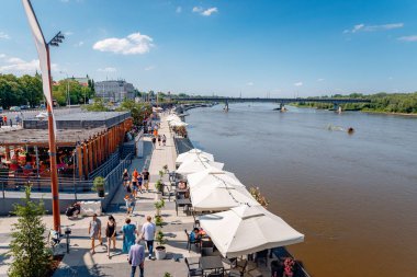 Varşova 'daki Wisla Nehri