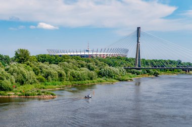 National stadium in Warsaw clipart