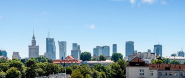 Varşova gökdelenlerinin manzarası