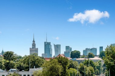 Varşova gökdelenlerinin manzarası