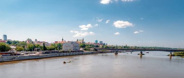 Wisla River in the Warsaw clipart