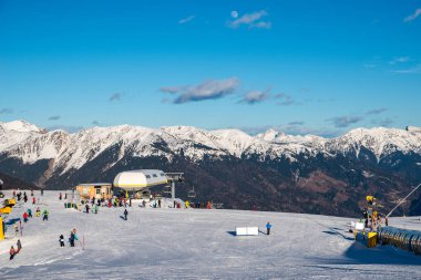 Monte zoncolan kayak merkezi İtalya 'da