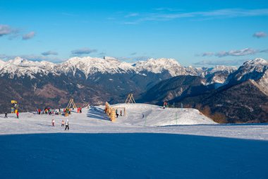 Monte zoncolan kayak merkezi İtalya 'da