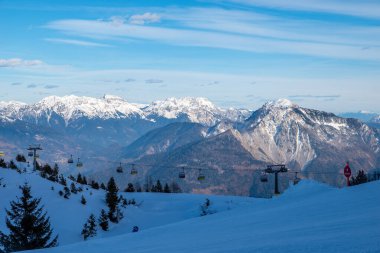 Monte zoncolan kayak merkezi İtalya 'da