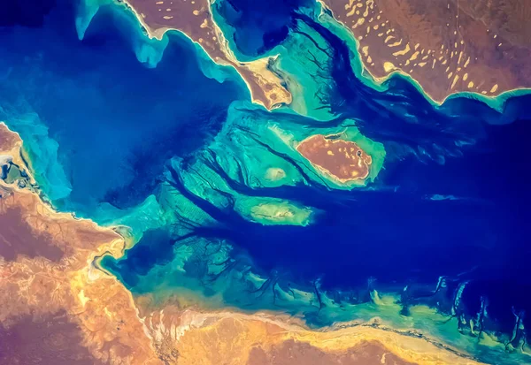 Hayal Kırıklığı Erişimi Avustralya Nın Havadan Görünüşü Görüntünün Elementleri Nasa — Stok fotoğraf