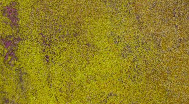 Yellow metal texture background. Rusty metal surface.