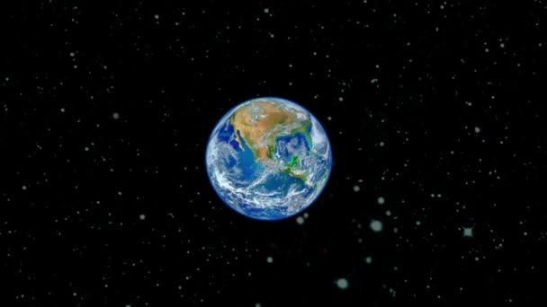 Planeta Ziemia Widziana Kosmosu Elementy Tego Wideo Dostarczone Przez Nasa — Wideo stockowe