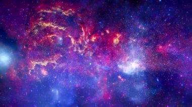 Millions of stars seen from space. Beautiful space background video. Elements of this video furnished by NASA.