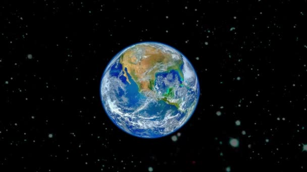 Πλανήτης Φαίνονται Από Διάστημα Στοιχεία Αυτού Του Βίντεο Επιπλωμένα Από — Αρχείο Βίντεο