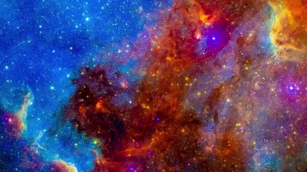 Beautiful Stars Nebula Outer Space Elements Video Furnished Nasa — Vídeo de Stock