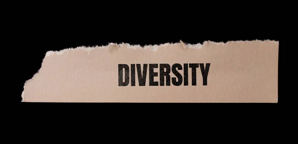 Diversity Word Written Paper Diversity Concept Background — Stock Photo, Image