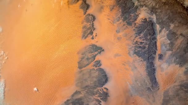 Mare Sabbia Murzuk Veduta Aerea Del Deserto Del Sahara Libia — Video Stock
