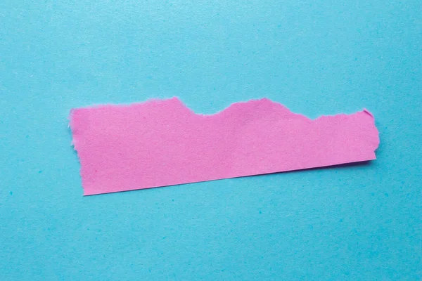 Růžové Roztržené Papírové Pozadí Roztrhaný Papír Modré — Stock fotografie