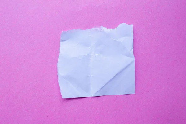White Paper Pink Copy Space Torn Paper Background — Stock Photo, Image