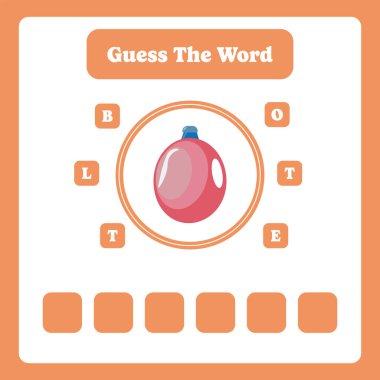 Çocuklar için eğitici bir oyun. çocuklar için çalışma listesi