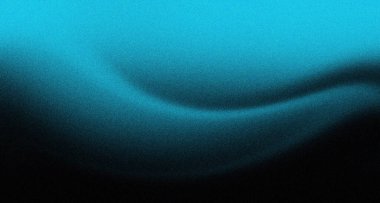 Mavi gürültü gradyan arkaplan, kumlu koyu doku, kopyalama alanı olan retro pankart tasarımı