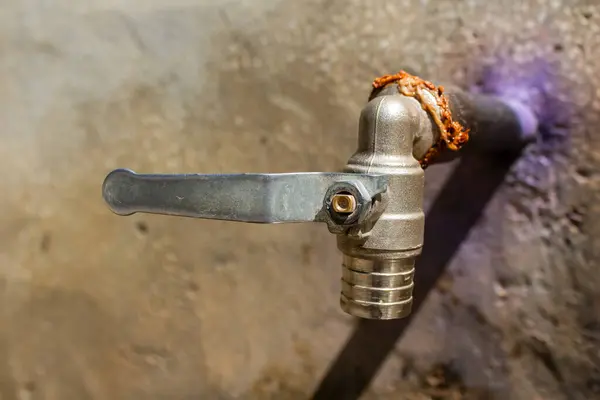 Stock image Vintage street water fountain, closeup