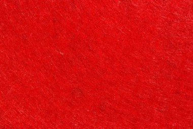 Kopya alanı, kumaş arkaplanı olan kırmızı keçeli kumaş