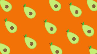 yeşil elmalar ve armutlarla kusursuz desen.