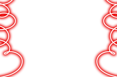 PNG Kırmızı neon çerçeve sınır tasarımı ögesi