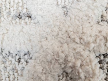 Halıdaki saç telleri.