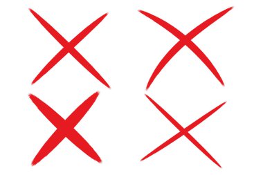 El çizimi kırmızı haç işareti simgesi