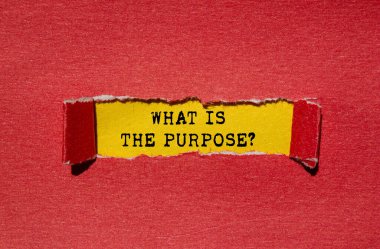 Sarı arka plandaki yırtık kırmızı kağıda yazılan mesaj nedir? Amaç sembolü nedir kavramsal olarak. Boşluğu kopyala.