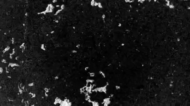 Siyah ve beyaz sıkıntılı ses dokusu arka plan, bulanık çizikler hareketli animasyonu durdurun video, soyut grunge kaba vintage arkaplan