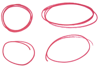 Şeffaf arkaplan üzerindeki kırmızı ışık çemberleri dizayn ögelerini keser