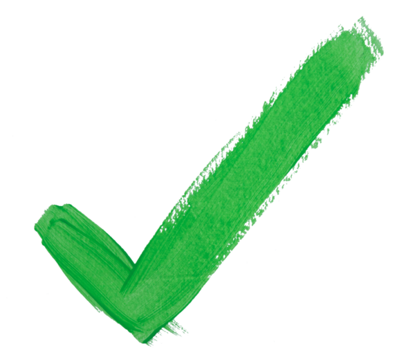 Beyaz arkaplanda yeşil fırça izi izlendi