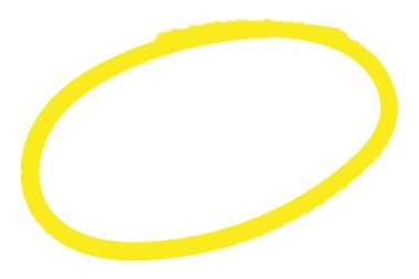 El çizimi sarı renklendirme çemberi