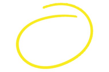 El çizimi sarı renklendirme çemberi