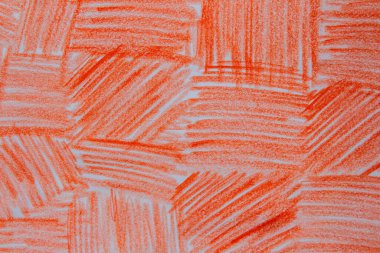 Turuncu pastel kalem karalama dokusu arkaplanı