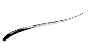 Grunge karalama çizgisi vektör çizimi altı çizili fırça darbesi