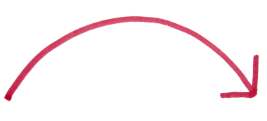Saydam arkaplanda kırmızı işaretli ok işareti çizildi