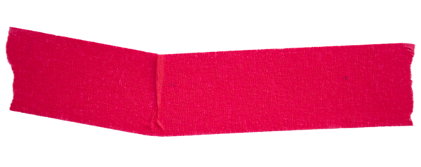 PNG Kırmızı yapıştırıcı yırtık kağıt maskeleme bandı beyaz arkaplanda izole