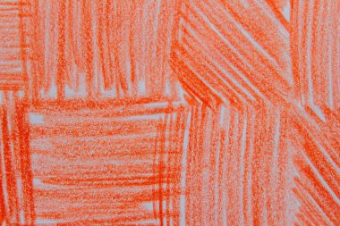 Turuncu pastel kalem karalama dokusu arkaplanı