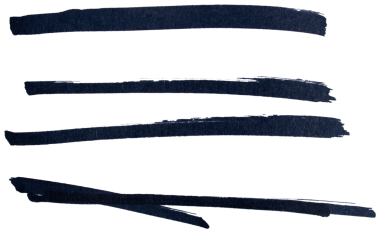 Hand drawn black marker brush strokes set, abstract ink lines collection for underline, highlight, text divider, design element, doodle sketch, isolated simple shapes on transparent background