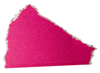 Şeffaf arkaplan üzerinde yırtılmış pembe kağıt parçası, kağıt yırtılması tasarım ögesi